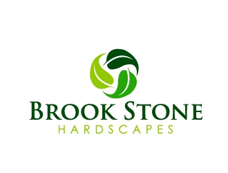 Brook Stone Hardscapes logo design by Marianne