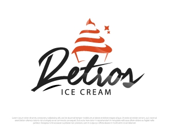 Retros Ice Cream logo design by angga