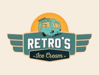 Retros Ice Cream logo design by stayhumble
