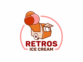 Retros Ice Cream logo design by MagnetDesign
