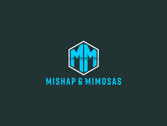 Mishap & Mimosas  logo design by alby