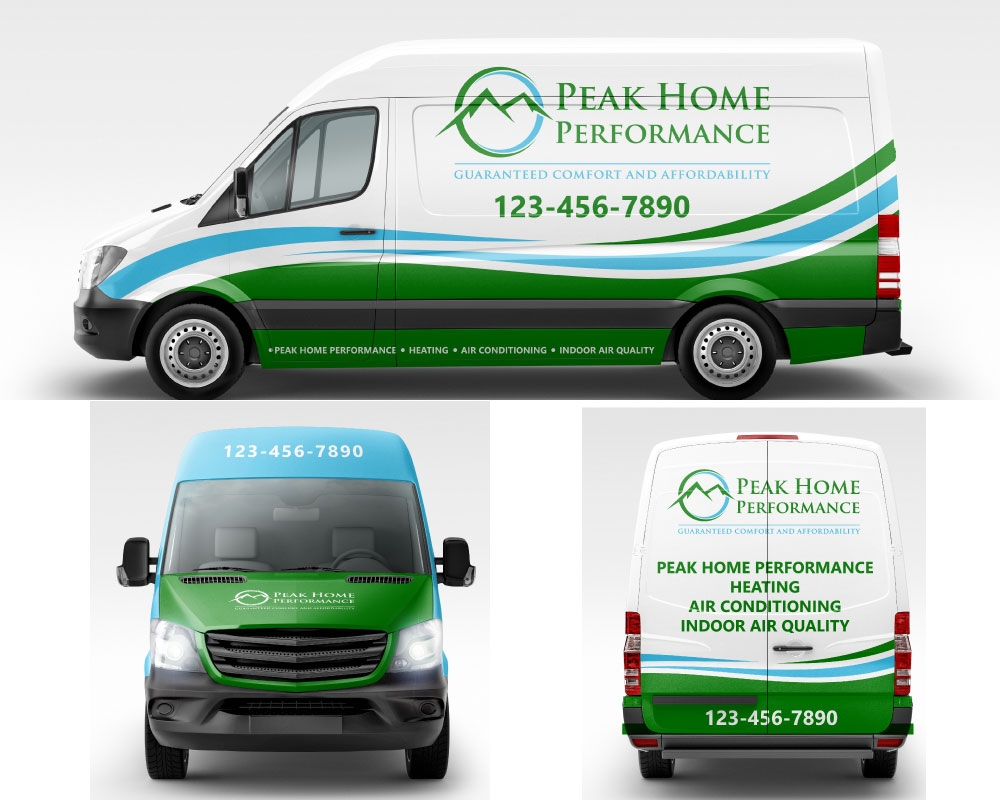 Mountain States Home Performance logo design by Boomstudioz