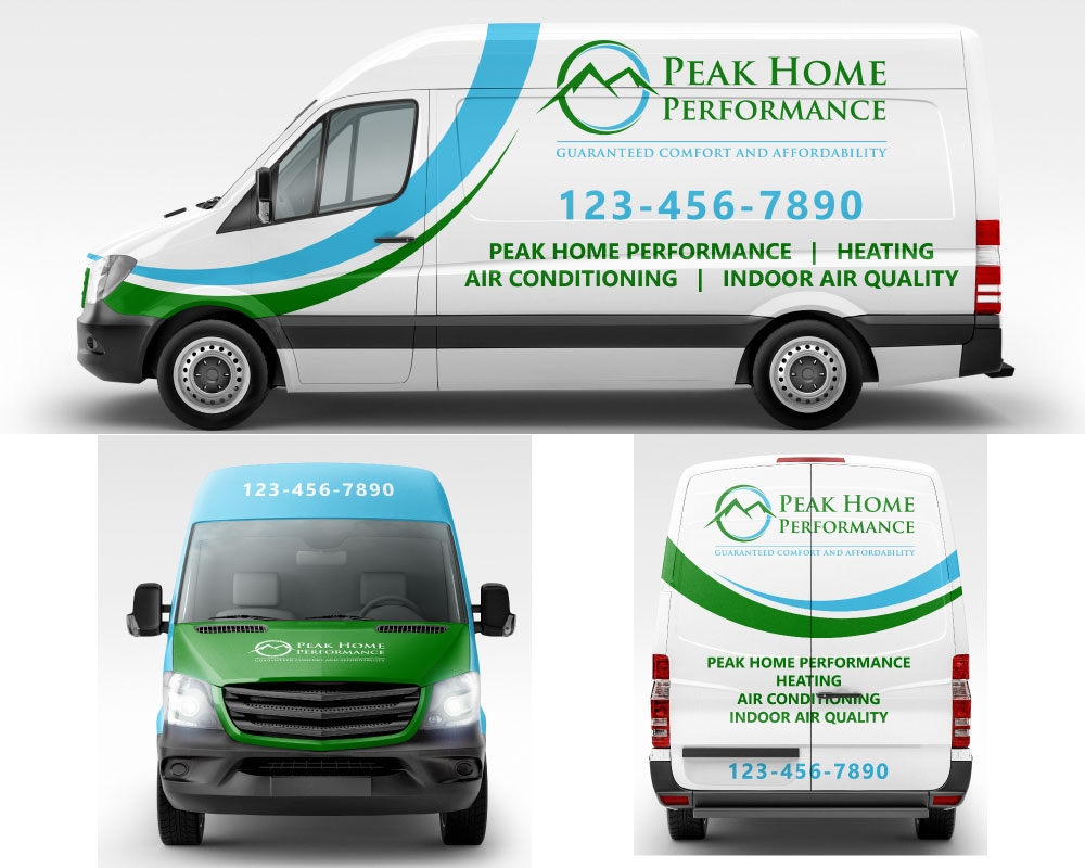 Mountain States Home Performance logo design by Boomstudioz