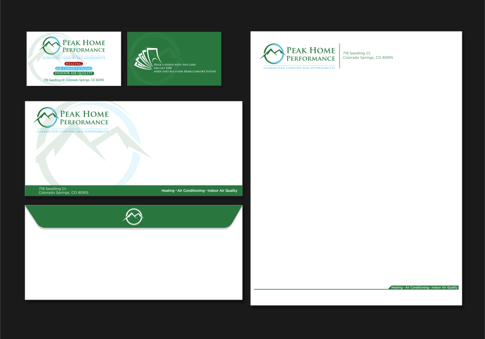 Mountain States Home Performance logo design by Dhieko