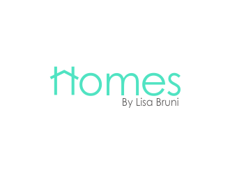 Homes By Lisa Bruni  logo design by giphone