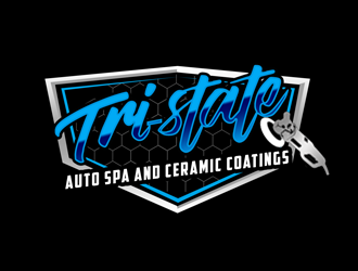 Tri-state auto spa and ceramic coatings  logo design by kunejo