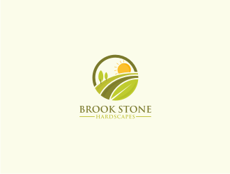 Brook Stone Hardscapes logo design by logobat