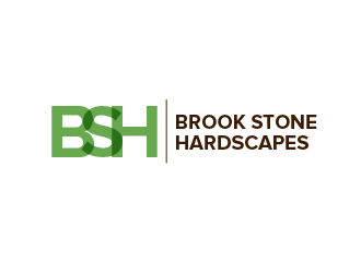 Brook Stone Hardscapes logo design by BeDesign