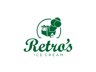 Retros Ice Cream logo design by MagnetDesign
