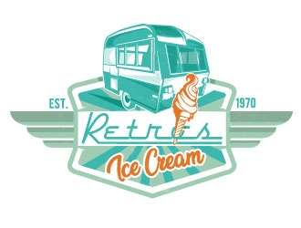 Retros Ice Cream logo design by Suvendu