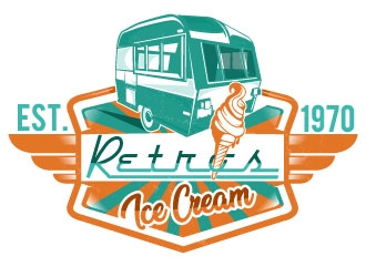 Retros Ice Cream logo design by Suvendu