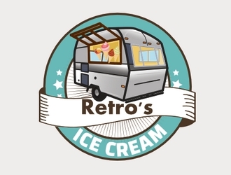 Retros Ice Cream logo design by GologoFR