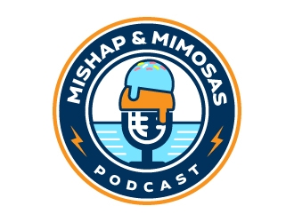 Mishap & Mimosas  logo design by jaize