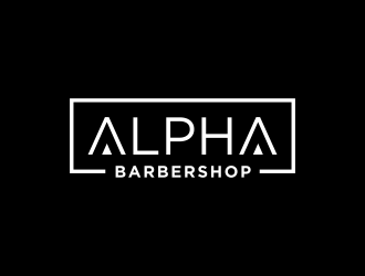 Alpha Barbershop logo design by ammad