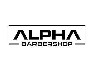 Alpha Barbershop logo design by lexipej