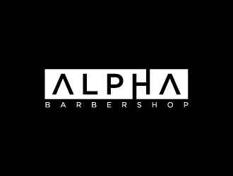 Alpha Barbershop logo design by labo