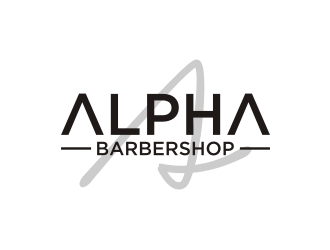 Alpha Barbershop logo design by rief