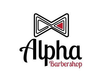 Alpha Barbershop logo design by Dawnxisoul393
