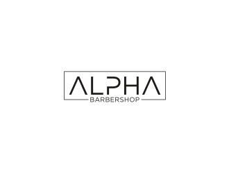Alpha Barbershop logo design by blessings