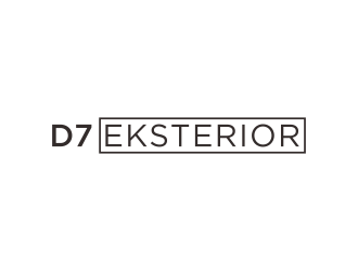 D7 Exteriors logo design by BlessedArt