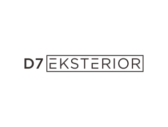 D7 Exteriors logo design by BlessedArt