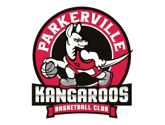 Parkerville Kangaroos Basketball Club logo design by SDLOGO