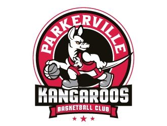 Parkerville Kangaroos Basketball Club logo design by SDLOGO