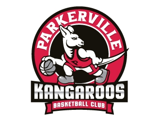 Parkerville Kangaroos Basketball Club logo design by SDLOGO
