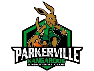 Parkerville Kangaroos Basketball Club logo design by xteel