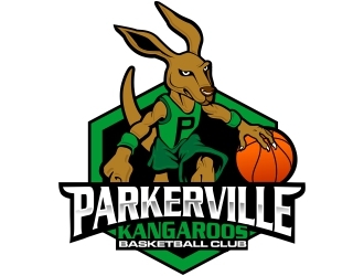 Parkerville Kangaroos Basketball Club logo design by xteel
