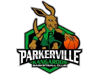 Parkerville Kangaroos Basketball Club logo design by xteel