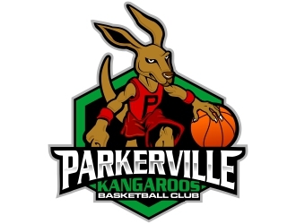 Parkerville Kangaroos Basketball Club logo design by xteel