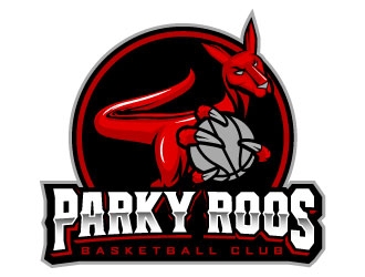 Parkerville Kangaroos Basketball Club logo design by daywalker