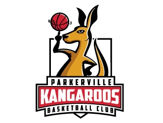 Parkerville Kangaroos Basketball Club logo design by Dakouten