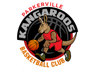 Parkerville Kangaroos Basketball Club logo design by THOR_