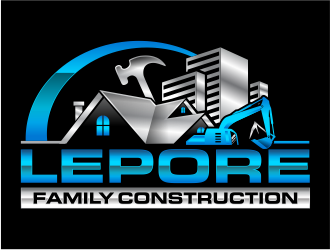 Lepore Family Construction logo design by mutafailan