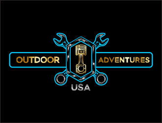 Outdoor Adventures USA logo design by ROSHTEIN
