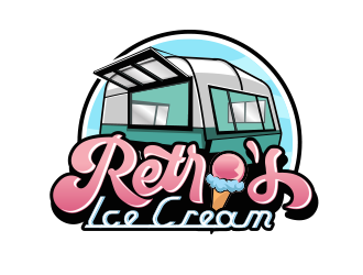Retros Ice Cream logo design by schiena