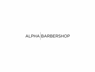 Alpha Barbershop logo design by afra_art