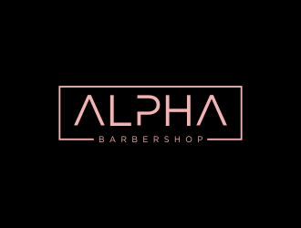 Alpha Barbershop logo design by afra_art