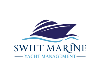 Swift Marine Yacht Management logo design by aldesign