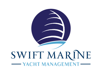 Swift Marine Yacht Management logo design by aldesign