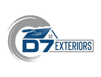 D7 Exteriors logo design by Realistis