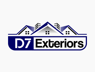 D7 Exteriors logo design by AisRafa