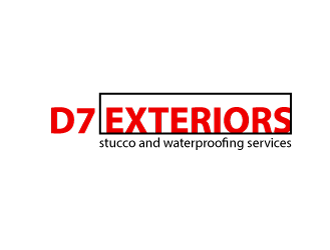 D7 Exteriors logo design by Muhammad_Abbas