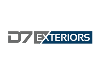 D7 Exteriors logo design by kunejo