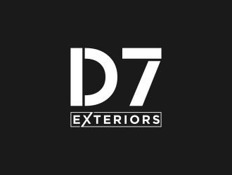 D7 Exteriors logo design by Kanya