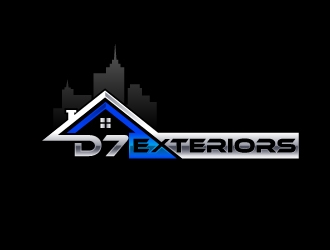 D7 Exteriors logo design by Aelius