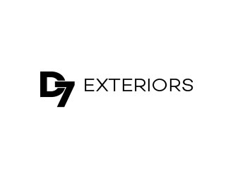 D7 Exteriors logo design by duahari