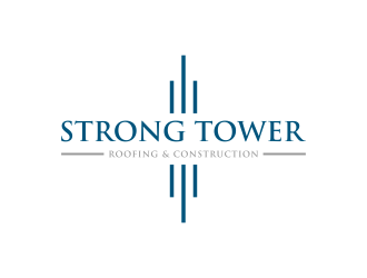 Strong Tower Roofing & Construction logo design by dewipadi